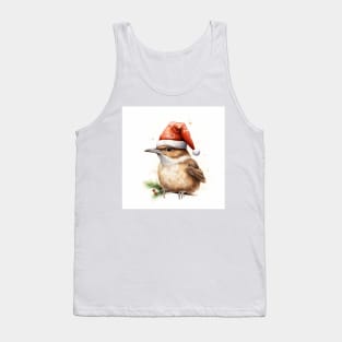 Christmas Wren water color Tank Top